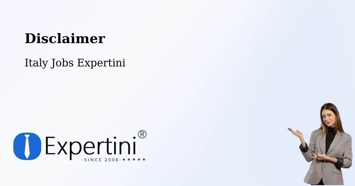 Disclaimer – Augusta - Italy Jobs Expertini